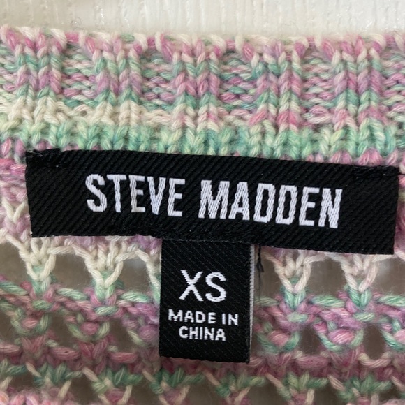 Steve Madden Pastel Striped Knit Sweater - Picture 2 of 7